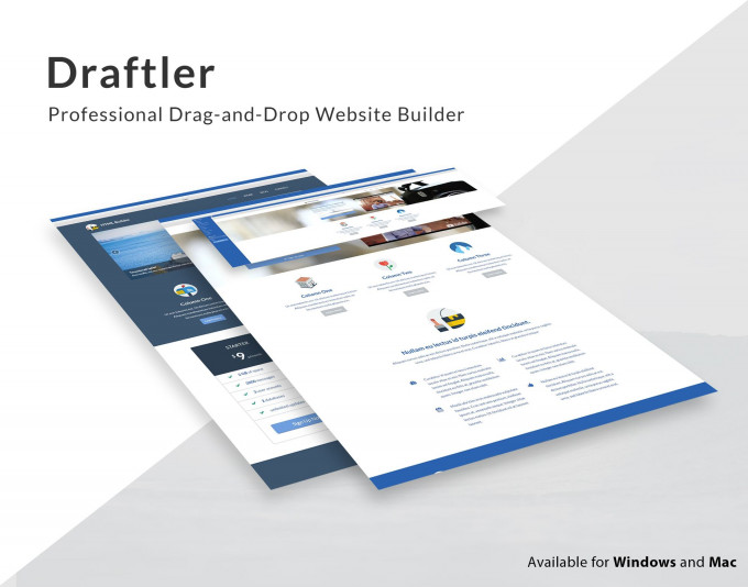 Draftler - Professional Drag-and-Drop Website Builder