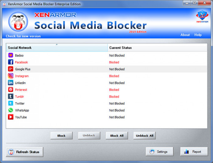 XenArmor Social Media Blocker 2020