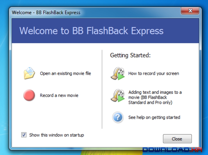 Download FlashBack Express .4544 for Windows 