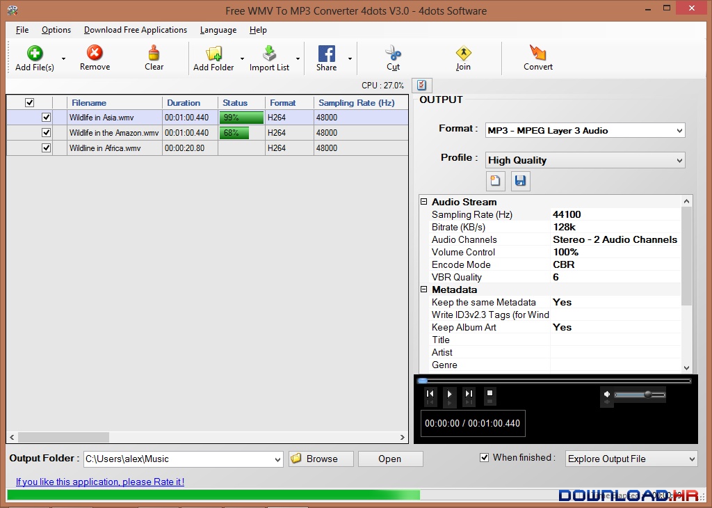 Free WMV To MP3 Converter 4dots 3.1 3.1 Featured Image for Version 3.1