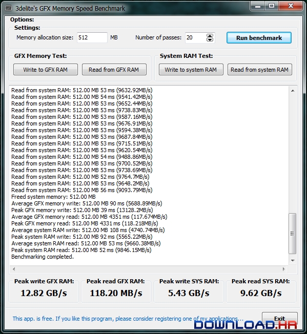 GFX Memory Speed Benchmark 1.1.12.14 1.1.12.14 Featured Image for Version 1.1.12.14