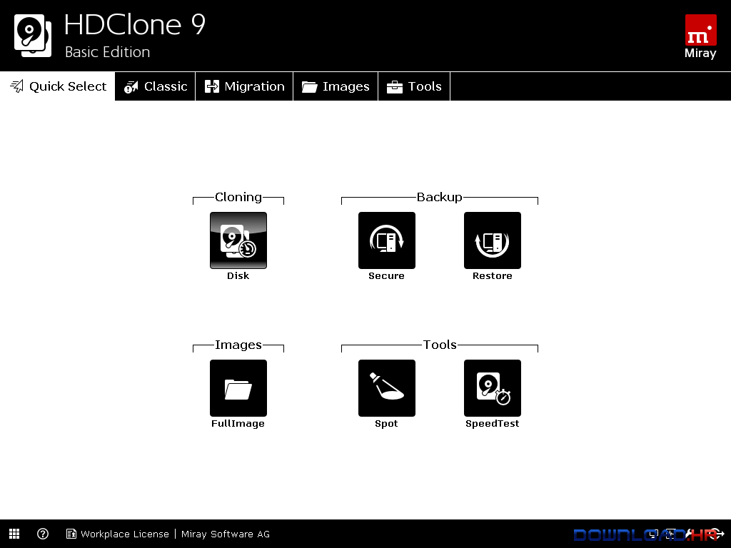 hdclone speed difference