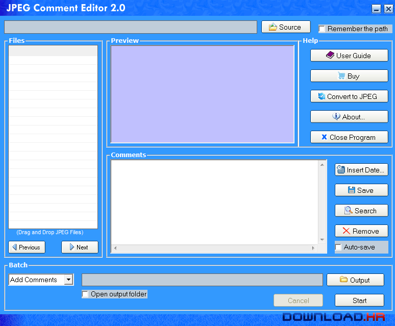 JPEG Comment Editor 2.0 2.0 Featured Image for Version 2.0